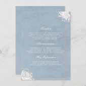 ほこりっぽい青と赤ん坊の息結婚の情報 エンクロージャーカード (正面/裏面)