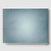 ほこりっぽい青と赤面ウッドランド冬の結婚式 ゲストブック (裏面)