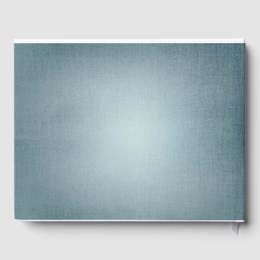 ほこりっぽい青と赤面ウッドランド冬の結婚式 ゲストブック (裏面)