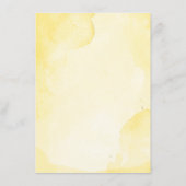 ほこりっぽい青と黄結婚色のフローラ情報 エンクロージャーカード (裏面)