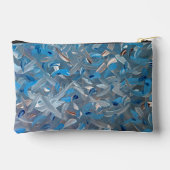 ほこりっぽい青のアクセサリーポーチ アクセサリーポーチ (裏面)