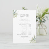 ほこりっぽい青のタイムラインカード | エレガント春フローラ エンクロージャーカード (スタンド正面)