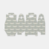 ほこりっぽい青の中性の鳥の鶴のアールデコパターン フェイバーボックス (折り畳みなし)