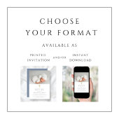 ほこりっぽい青の宗教十字少年の写真バプテスマ 招待状