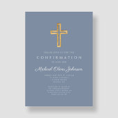 ほこりっぽい青の宗教的な木製クロスボーイの確認 招待状