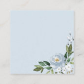 ほこりっぽい青の幾何学的な推測キスカードの数 エンクロージャーカード (裏面)