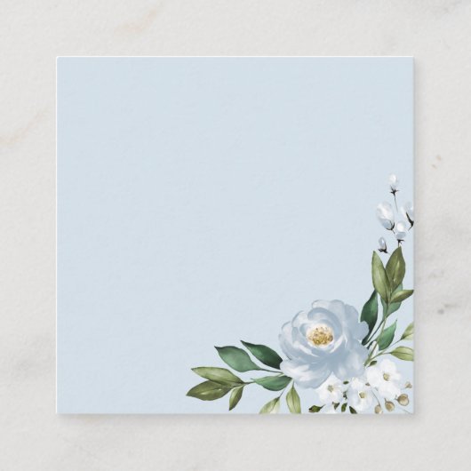 ほこりっぽい青の幾何学的な推測キスカードの数 エンクロージャーカード (裏面)