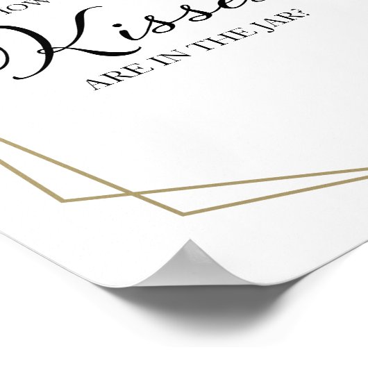 ほこりっぽい青の幾何学的フローラいくつのキス記号 ポスター (角)