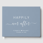 ほこりっぽい青の後ずっと幸せに結婚なって ゲストブック (正面)