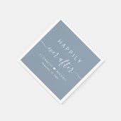 ほこりっぽい青の後ずっと幸せに結婚なって スタンダードカクテルナプキン (角)