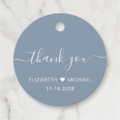 ほこりっぽい青の後は幸結婚福に フェイバータグ (正面)