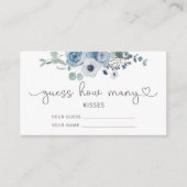 ほこりっぽい青の推測いくつのキスブライダルゲーム エンクロージャーカード (正面)