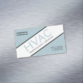 ほこりっぽい青の暖房と冷却HVAC マグネット名刺 (インサイチュ)