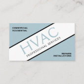 ほこりっぽい青の暖房と冷却HVAC 名刺 (正面)