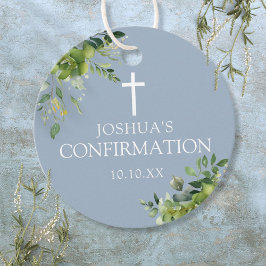 ほこりっぽい青の緑のフローラの確認 フェイバータグ