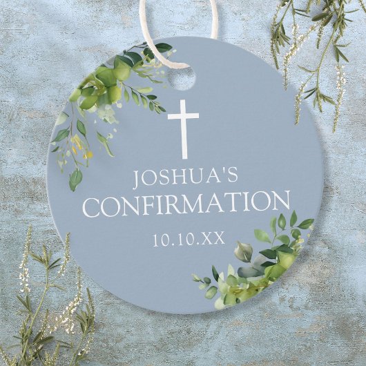 ほこりっぽい青の緑のフローラの確認 フェイバータグ