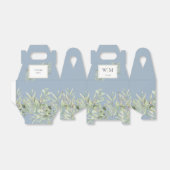 ほこりっぽい青の緑の結婚葉 フェイバーボックス (折り畳みなし)