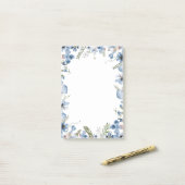 ほこりっぽい青の繊細な野の花 ポストイット (デスク上)