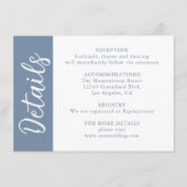 ほこりっぽい青の装飾書 エンクロージャーカード (正面)