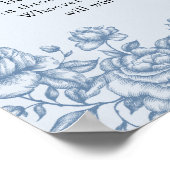 ほこりっぽい青の陳腐なベビーシャワーおしゃぶり狩り ポスター (角)