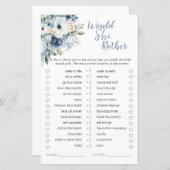 ほこりっぽい青は彼女はむしろブライダルシャワー試合だろう (正面/裏面)