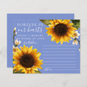 ほこりっぽい青ひまわり共有メモリカード (正面/裏面)