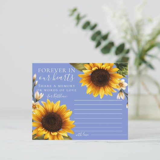 ほこりっぽい青ひまわり共有メモリカード (スタンド正面)