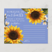 ほこりっぽい青ひまわり共有メモリカード (正面)