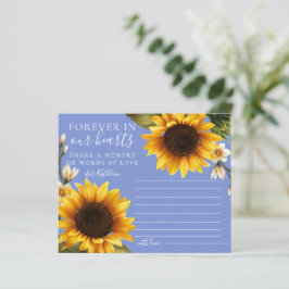 ほこりっぽい青ひまわり共有メモリカード