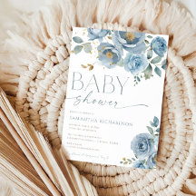 ほこりっぽい青エレガントフローラバラ男の子シャワー