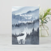 ほこりっぽい青スカンジナビアのランドスケープホリデーカード (スタンド正面)