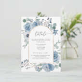 ほこりっぽい青フローラの結婚水色の詳細 エンクロージャーカード (スタンド正面)