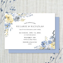 ほこりっぽい青フローラの結婚水色