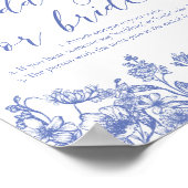 ほこりっぽい青フローラは結婚と花嫁のゲームを言わない ポスター (角)