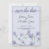 ほこりっぽい青フローラ水結婚色の セーブザデート (正面)