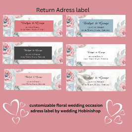 ほこりっぽい青フローラ水色バラ結婚牡丹 ラベル