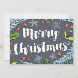 ほこりっぽい青メリークリスマスススススススプルーズ シーズンカード