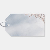 ほこりっぽい青感謝していい書道は素朴なフローラ ギフトタグ (裏面横)