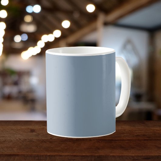 ほこりっぽい青無地の色 コーヒーマグカップ