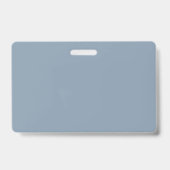 ほこりっぽい青無地の色 バッジ (Back)