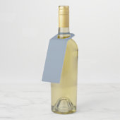 ほこりっぽい青無地の色 ボトルネックタグ (アングル)