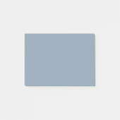 ほこりっぽい青無地の色 ポストイット (正面)