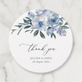 ほこりっぽい青結婚い花 フェイバータグ (正面)