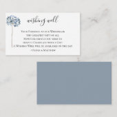 ほこりっぽい青結婚の植物の願い エンクロージャーカード (正面/裏面)