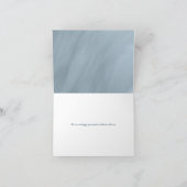 ほこりっぽい青結婚タイポグラフィ又は大事な行事 カード (内部)