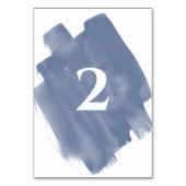 ほこりっぽい青結婚水色 テーブルナンバー (裏面)