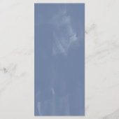 ほこりっぽい青結婚水色 メニュー (裏面)