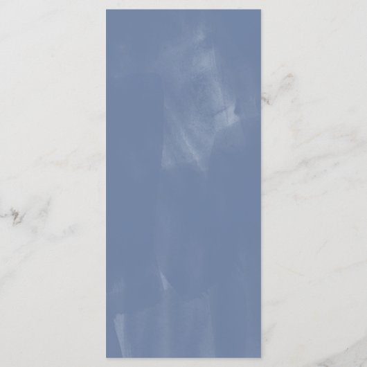 ほこりっぽい青結婚水色 メニュー (裏面)