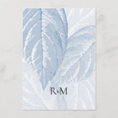 ほこりっぽい青葉色の結婚詳細エンクロージャカード エンクロージャーカード (裏面)