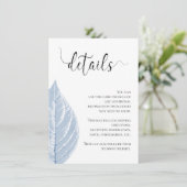 ほこりっぽい青葉色の結婚詳細エンクロージャカード エンクロージャーカード (スタンド正面)